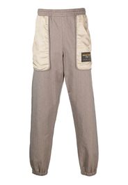 Moschino Pantaloni sportivi con applicazione - Marrone