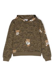 Moschino Kids Felpa con stampa Teddy Bear - Verde