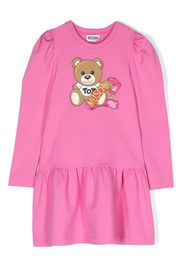 Moschino Kids Abito corto Teddy Bear - Rosa