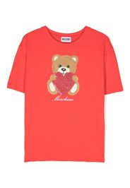 Moschino Kids T-shirt con motivo Teddy Bear - Rosso