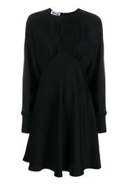 Moschino satin poet-sleeve midi dress - Nero