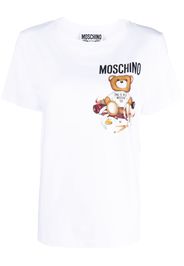 Moschino Teddy bear-motif cotton T-shirt - Bianco