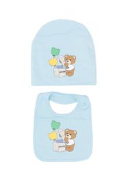 Moschino Kids Teddy-Bear cotton set - Blu