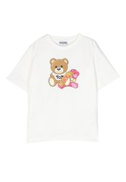 Moschino Kids Teddy Bear-motif jersey T-shirt - Bianco