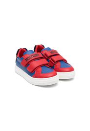 Moschino Kids colour-block low-top sneakers - Rosso