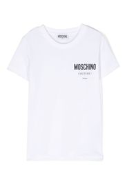 Moschino Kids logo-print cotton T-shirt - Bianco