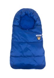 Moschino Kids logo-patch sleep bag - Blu