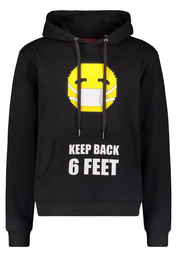 Mostly Heard Rarely Seen 8-Bit graphic print hoodie - Nero