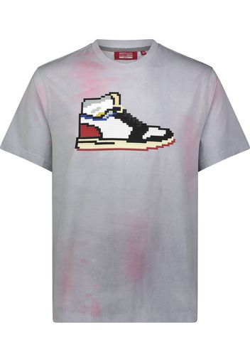 Mostly Heard Rarely Seen 8-Bit sneaker print T-shirt - Grigio