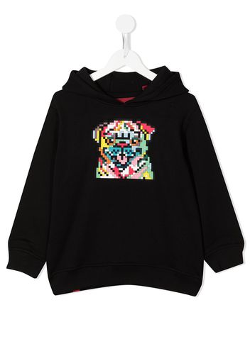 Mostly Heard Rarely Seen 8-Bit graphic print cotton hoodie - Nero