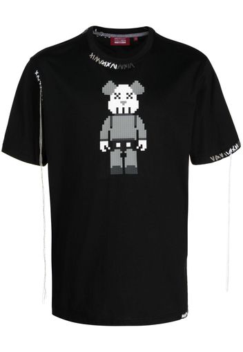 Mostly Heard Rarely Seen 8-Bit T-shirt Bear con stampa grafica - Nero