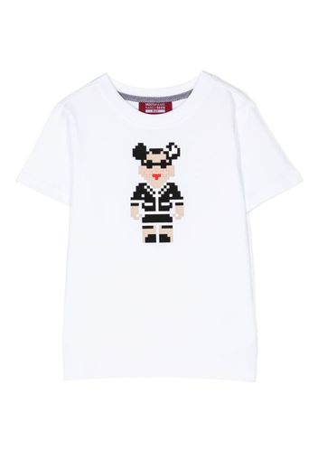 Mostly Heard Rarely Seen 8-Bit T-shirt Mini Double C Bear - Bianco