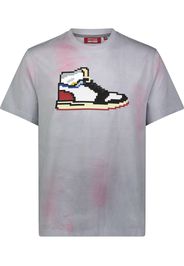 Mostly Heard Rarely Seen 8-Bit sneaker print T-shirt - Grigio