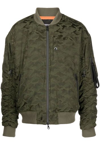 Mostly Heard Rarely Seen Bomber con stampa camouflage - Verde