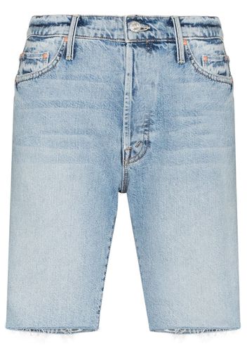 MOTHER The Trickster Bermuda Denim Shorts - Blu