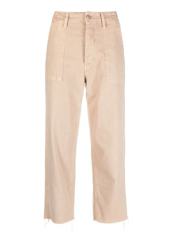 MOTHER cropped chino trousers - Toni neutri