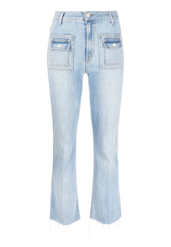 MOTHER high-waisted flared jeans - Blu