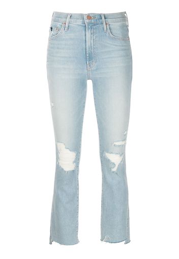 MOTHER Jeans The Insider Crop Step Fray - Blu