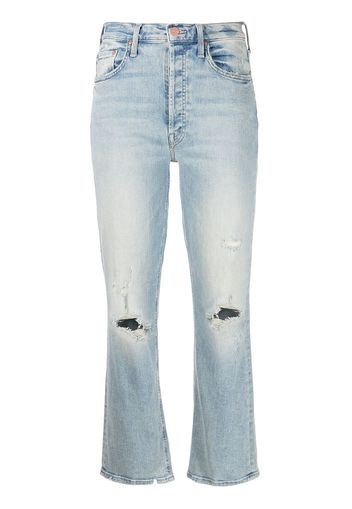 MOTHER Jeans crop The Tripper - Blu