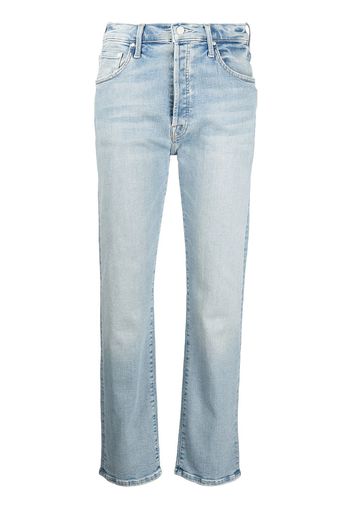 MOTHER high-rise straight-leg jeans - Blu