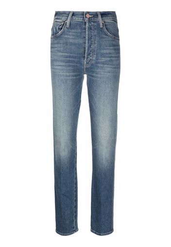 MOTHER faded straight-leg jeans - Blu