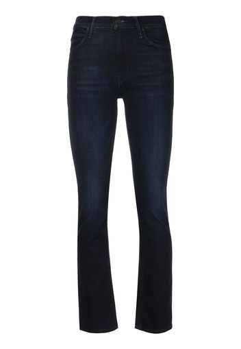 MOTHER high-waisted slim cut jeans - Blu