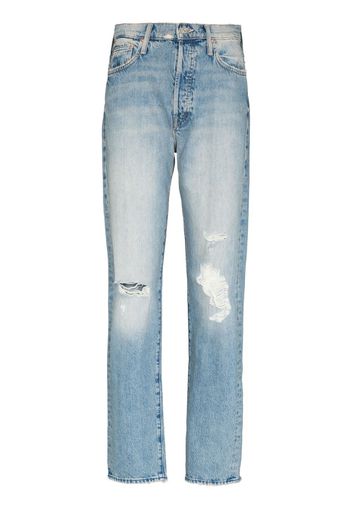 MOTHER The Huffy Skimp straight-leg jeans - Blu