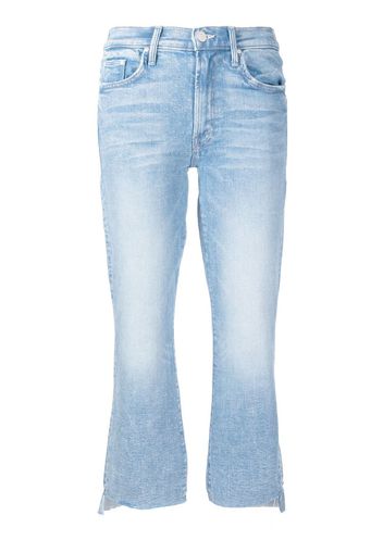 MOTHER Jeans crop a vita alta - Blu