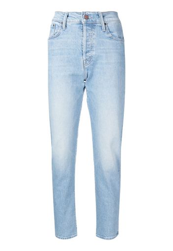 MOTHER high-waisted straight jeans - Blu