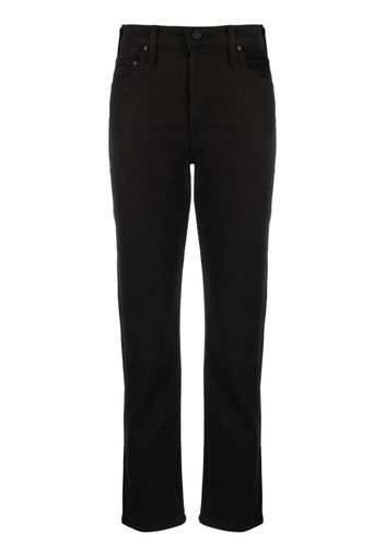 MOTHER Tomcat cropped-leg jeans - Nero