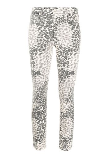 MOTHER Jeans skinny Shadow Leopard - Blu