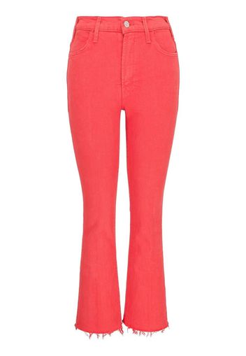 MOTHER high-waisted flared jeans - Rosso