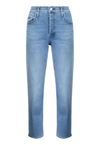 MOTHER mid-rise straight-leg jeans - Blu