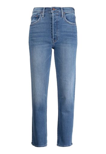 MOTHER front-fastening cropped jeans - Blu