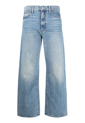 MOTHER The Dodger Ankle high-waisted wide-leg jeans - Blu