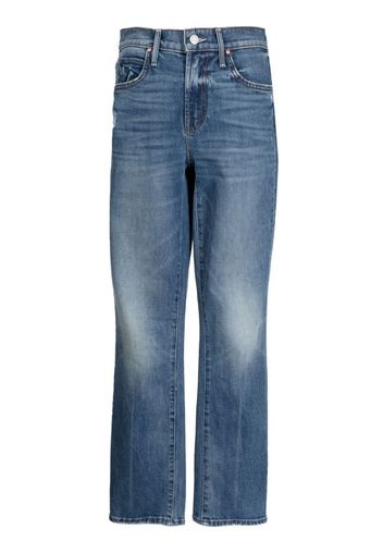 MOTHER Rascal mid-rise cropped jeans - Blu