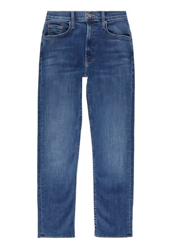 MOTHER Rider mid-rise straight-leg jeans - Blu