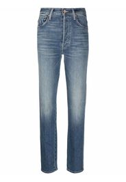 MOTHER faded straight-leg jeans - Blu