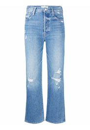 MOTHER distressed kick-flare jeans - Blu