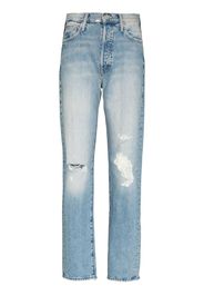 MOTHER The Huffy Skimp straight-leg jeans - Blu