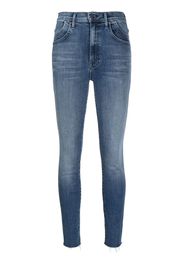 MOTHER Jeans slim a vita alta - Blu