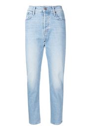 MOTHER high-waisted straight jeans - Blu