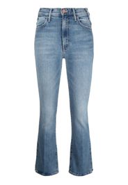 MOTHER Jeans a vita alta crop - Blu