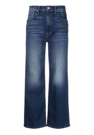 MOTHER The Rambler tapered-leg high-rise jeans - Blu