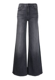 MOTHER The Roller mid-rise wide-leg jeans - Nero