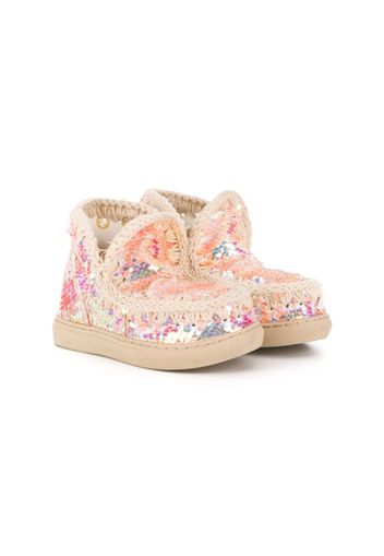 sequin eskimo boots