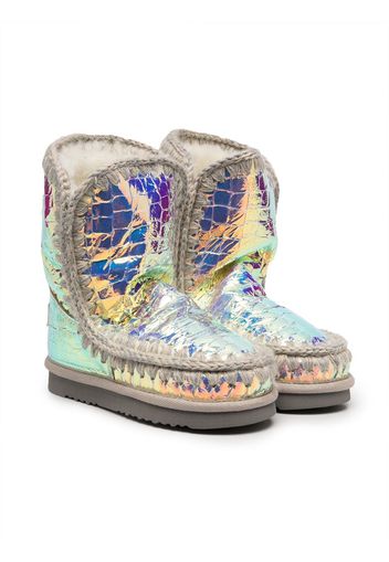 iridiscent eskimo boots