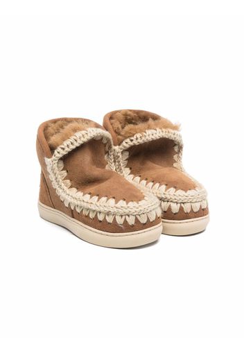 Mou Kids Eskimo suede ankle boots - COG COGNAC