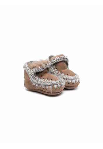 Mou Kids Eskimo shearling boots - Marrone