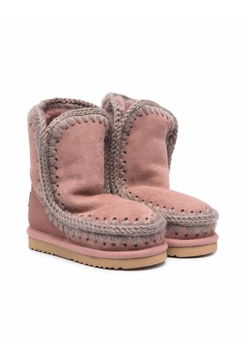 Mou Kids shearling snow boots - Rosa